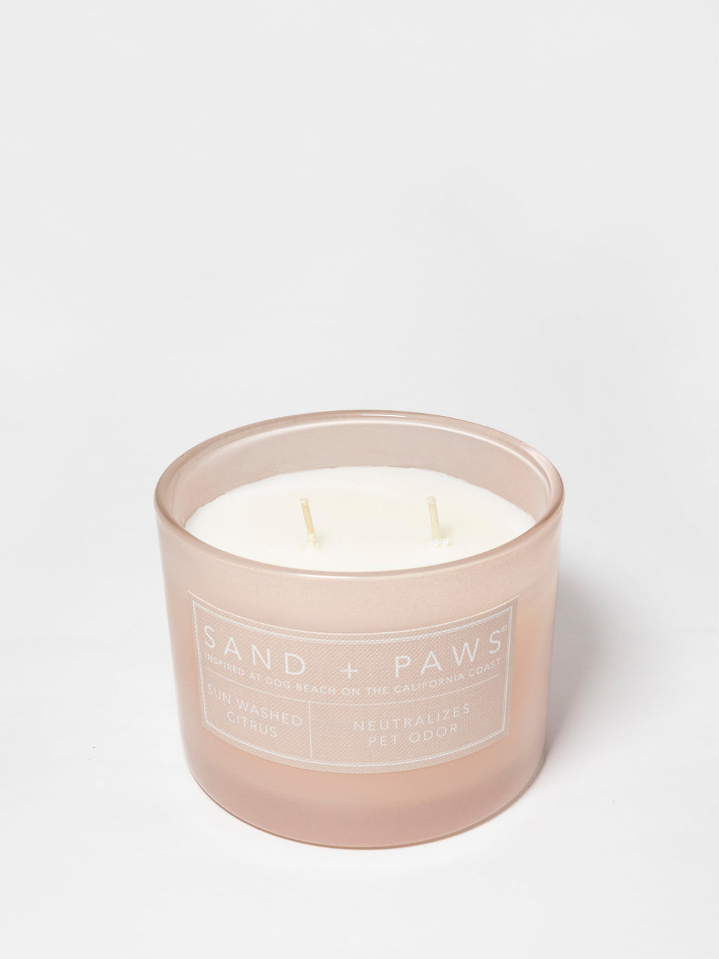 Sand + Paws Sun Washed Citrus 12 oz cozy scented candle