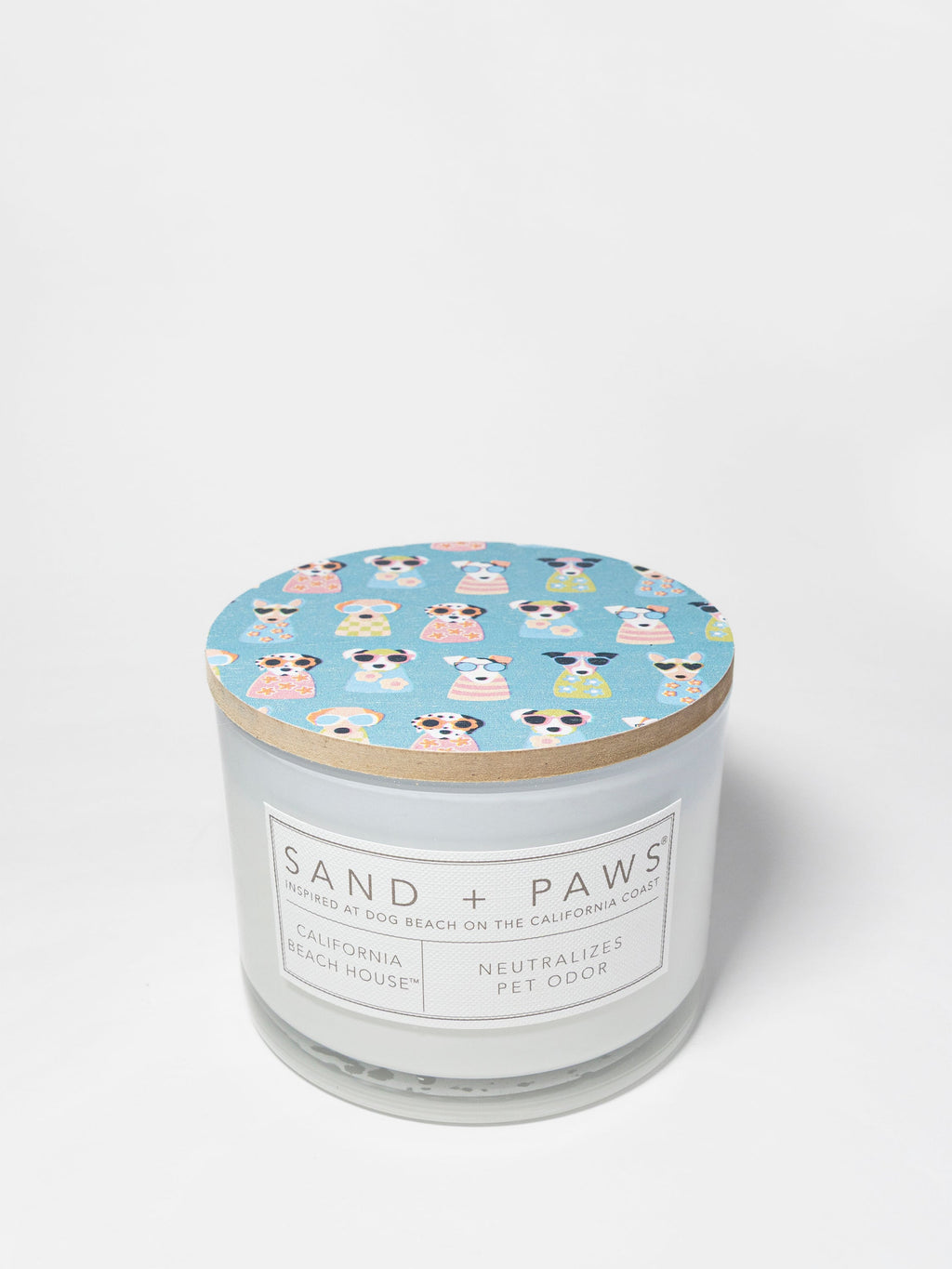 Sand + Paws California Beach House 12 oz refreshing scented candle