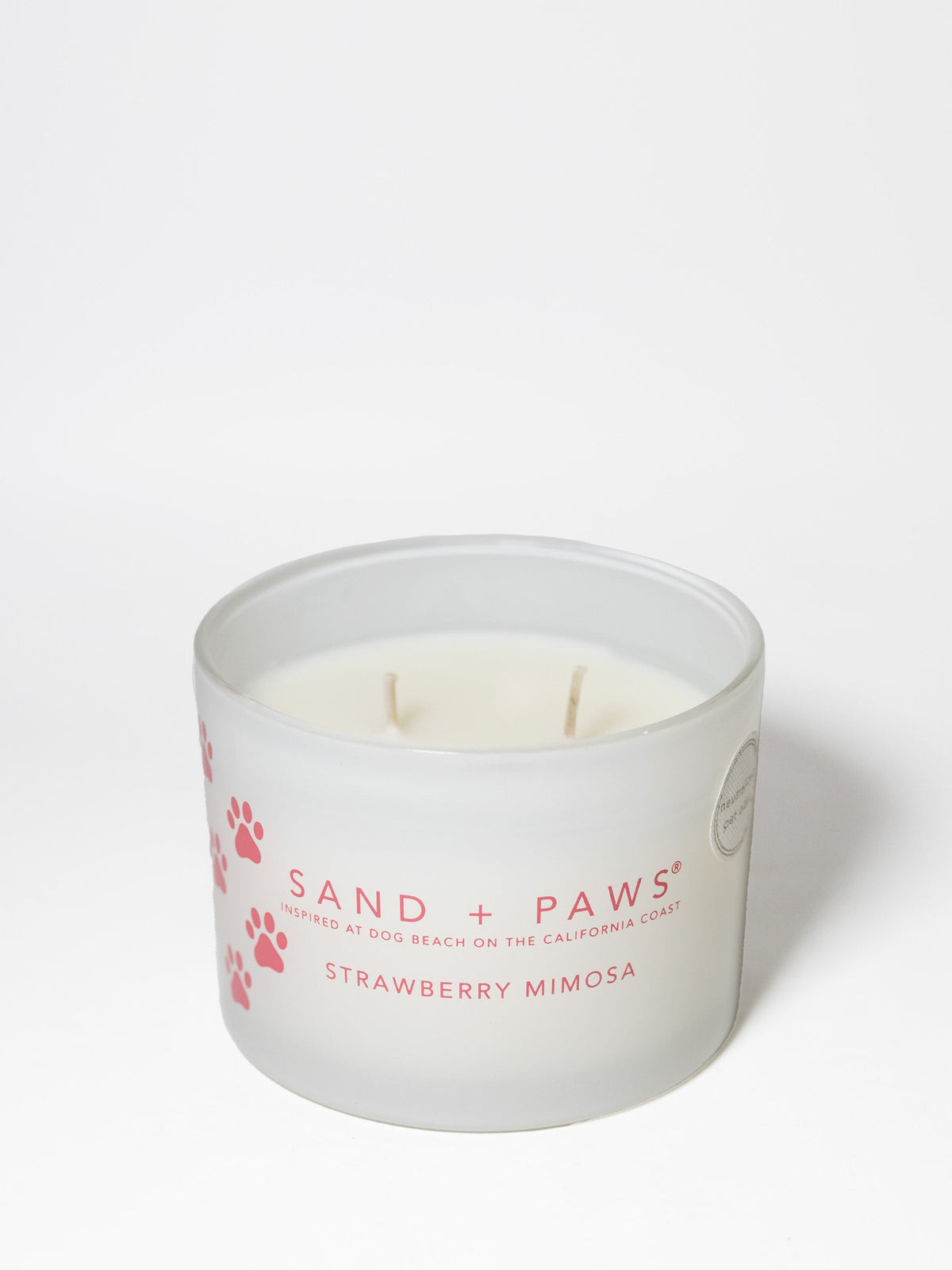 Sand + Paws Strawberry Mimosa 12 oz cozy scented candle