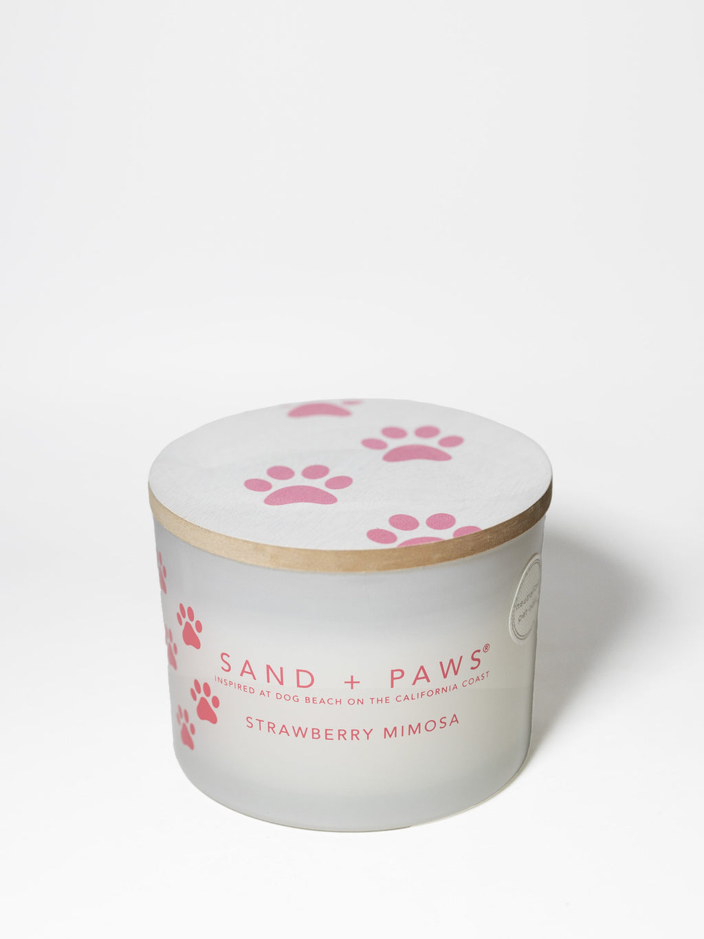Sand + Paws Strawberry Mimosa 12 oz cozy scented candle