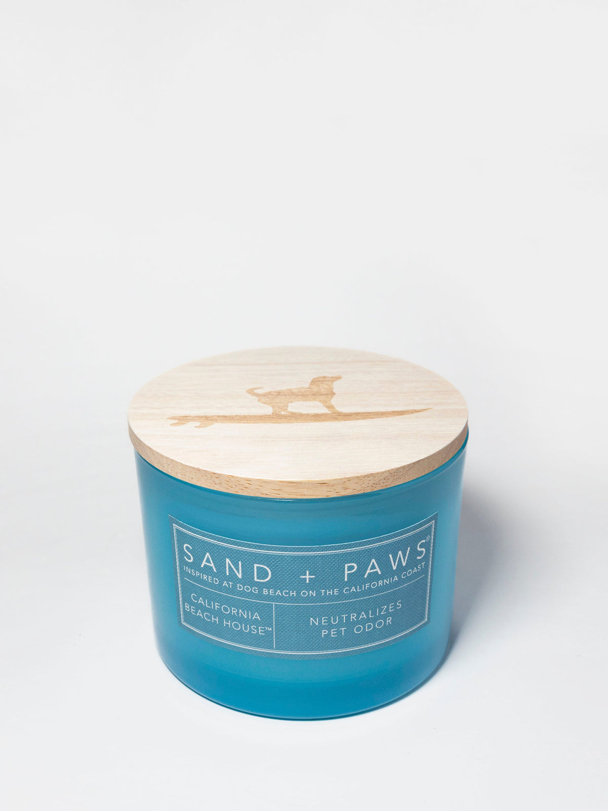 Sand + Paws California Beach House 12 oz refreshing scented candle