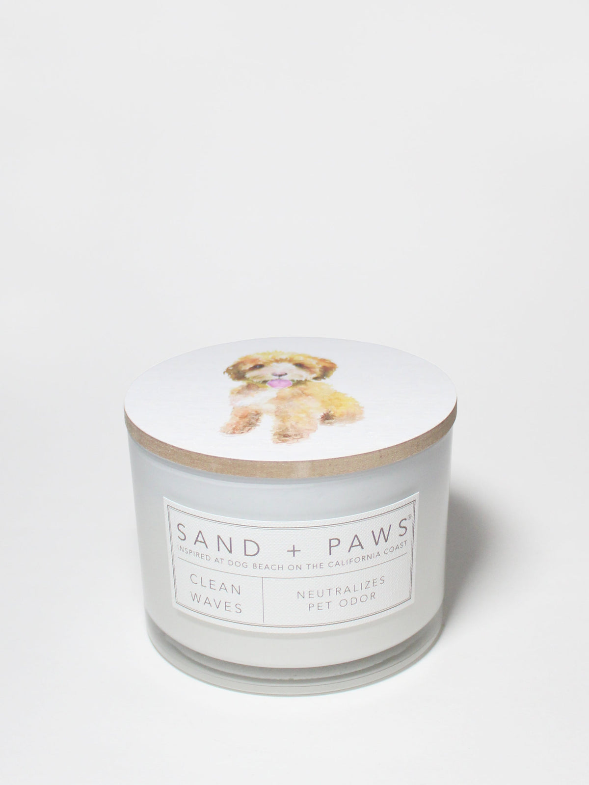 Sand + Paws Clean Waves 12 oz refreshing scented candle