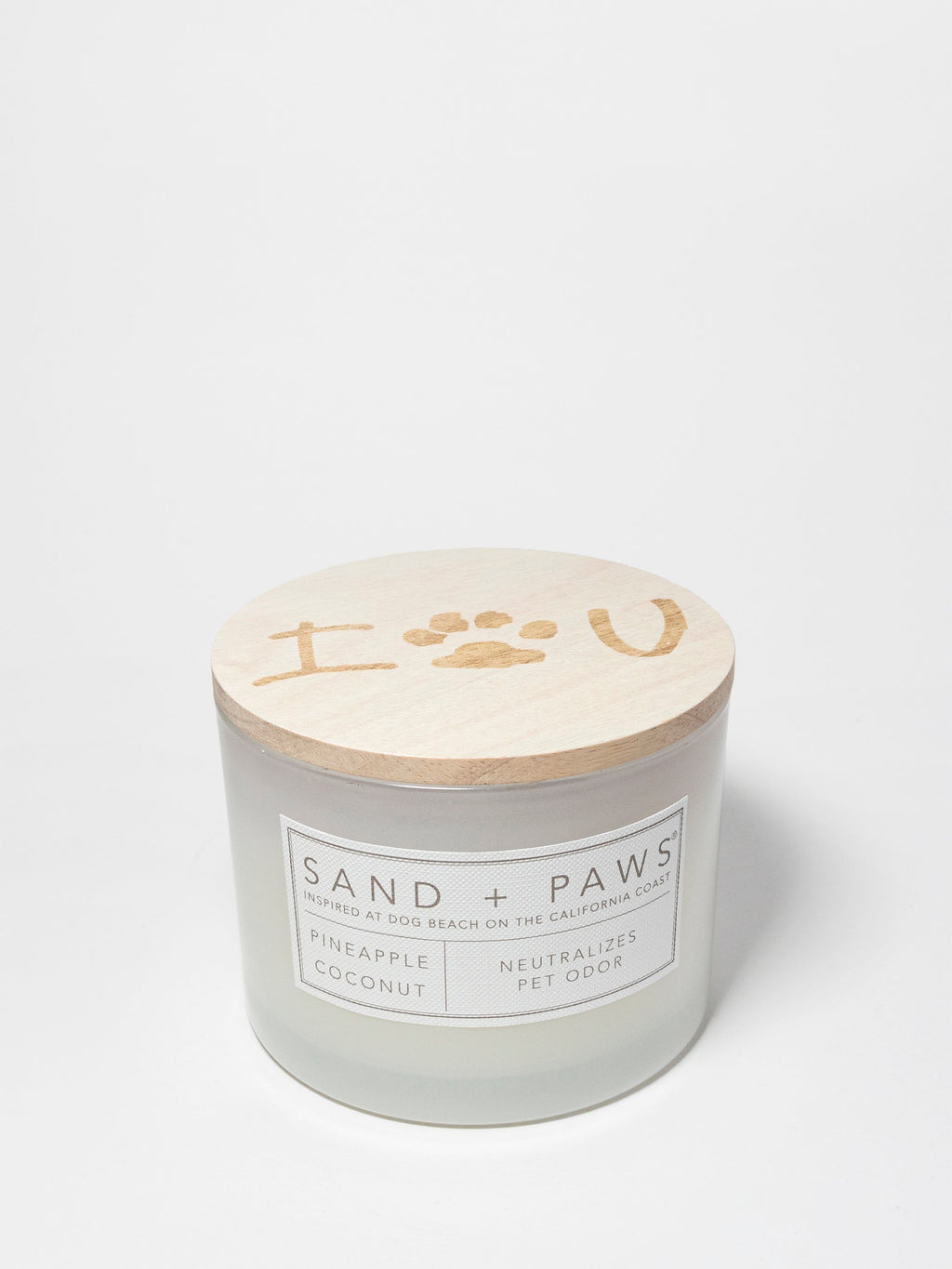 Sand + Paws Pineapple Coconut 12 oz cozy scented candle
