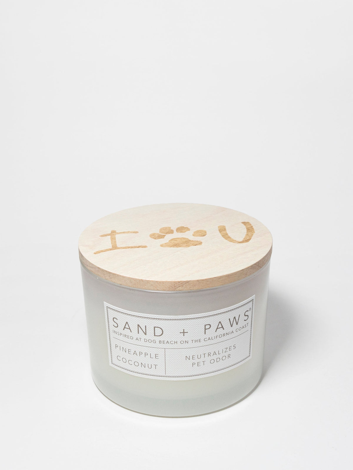 Sand + Paws Pineapple Coconut 12 oz cozy scented candle